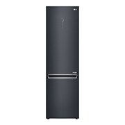 Visning forfra af 2.03M 384L Kølefryseskab(Matte Black) - Energiklasse D, Door Cooling™ og Smart Diagnosis™ med Wi-Fi GBB92MCAXP