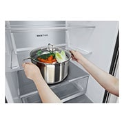 LG 2.03M 384L Kølefryseskab(Matte Black) - Energiklasse A, GBB92MCB2P