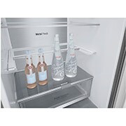 LG 2.03M 384L Kølefryseskab(Stainless Steel) - Energiklasse B, DoorCooling™ og Smart Diagnosis™ med Wi-Fi, GBB92STABP