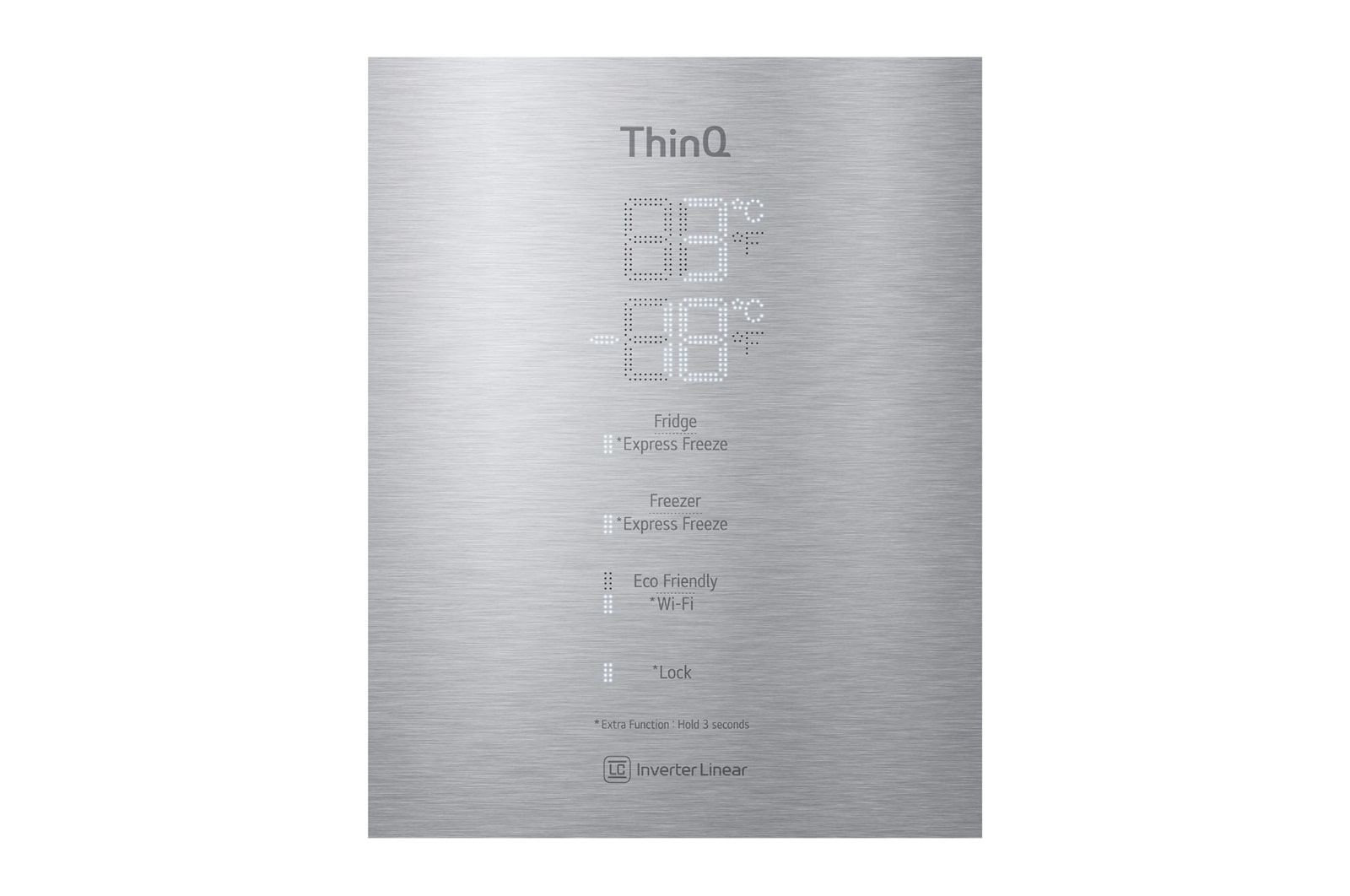 LG 2.03M 384L Kølefryseskab(Stainless Steel) - Energiklasse B, DoorCooling™ og Smart Diagnosis™ med Wi-Fi, GBB92STABP