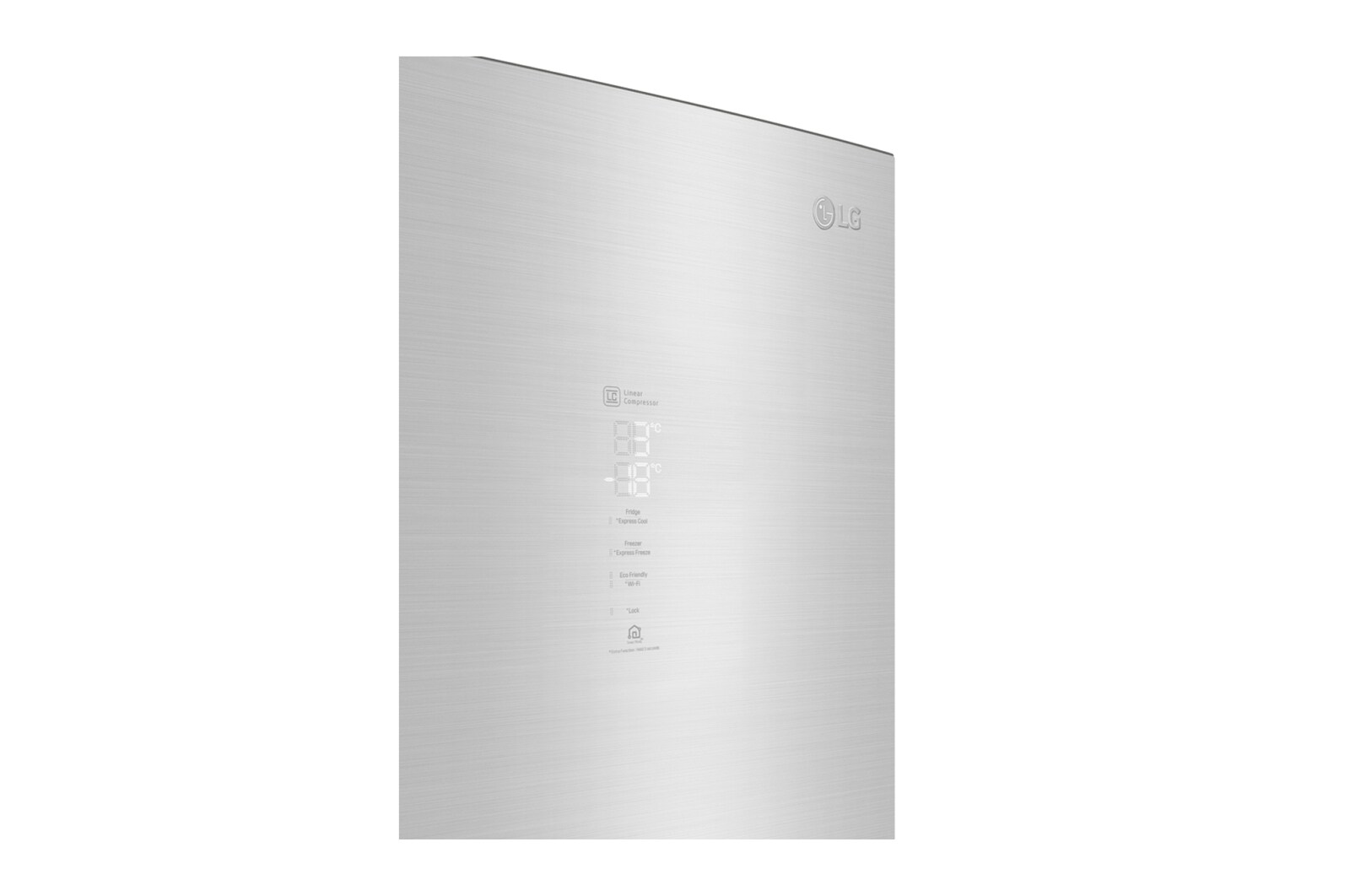 LG 2.03M 384L Kølefryseskab(Noble Steel) - Energiklasse D, Door Cooling™ og Smart Diagnosis™ med Wi-Fi, GBB92STAXP