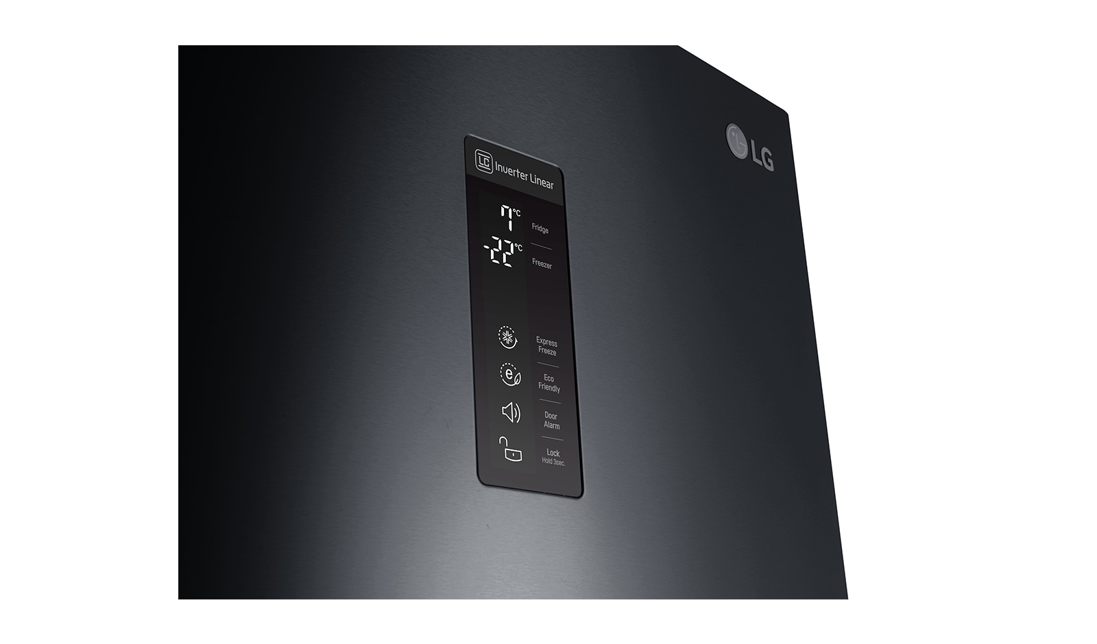 LG Ny Køle-/fryseskabe med Total No Frost og vanddispenser, 190cm (nettovolumen 318 liter), GBF59WBDZB