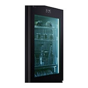 LG 186M 352L Kølefryseskab(Essence Black) - Energiklasse D, MoodUP™, InstaView™, Nature Fresh, Door Cooling+™ Smart Diagnosis™ med Wi-Fi, GBG719MDNN