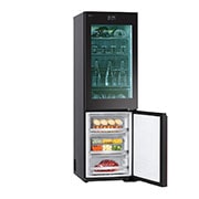LG 186M 352L Kølefryseskab(Essence Black) - Energiklasse D, MoodUP™, InstaView™, Nature Fresh, Door Cooling+™ Smart Diagnosis™ med Wi-Fi, GBG719MDNN
