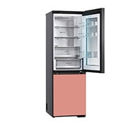 LG 186M 352L Kølefryseskab(Essence Black) - Energiklasse D, MoodUP™, InstaView™, Nature Fresh, Door Cooling+™ Smart Diagnosis™ med Wi-Fi, GBG719MDNN