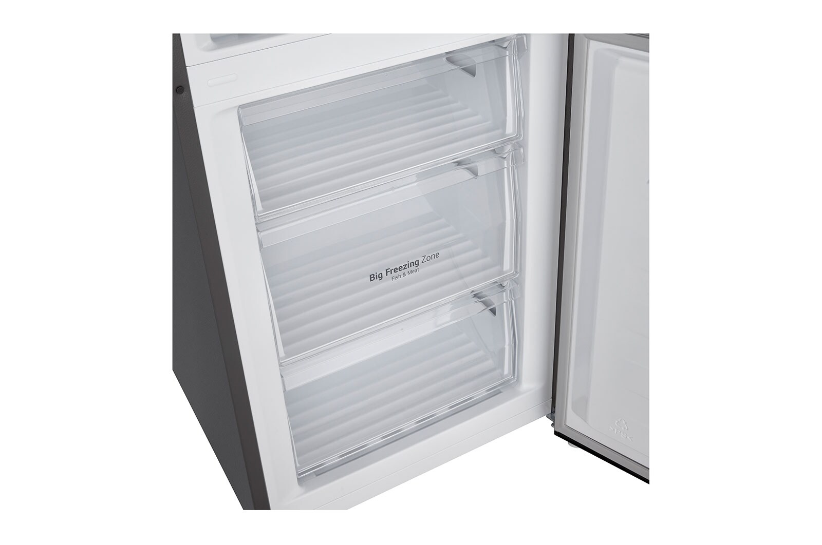 LG 1.86M 384L Kølefryseskab(Silver) - Energiklasse D,  Zero Clearance, Total No Frost, GBM21HSADH