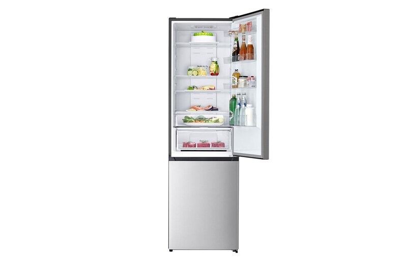 LG 2.03M 336L Kølefryseskab(Silver) - Energiklasse D, Fresh Switch, Zero Clearance, Total No Frost, GBM22HSADH