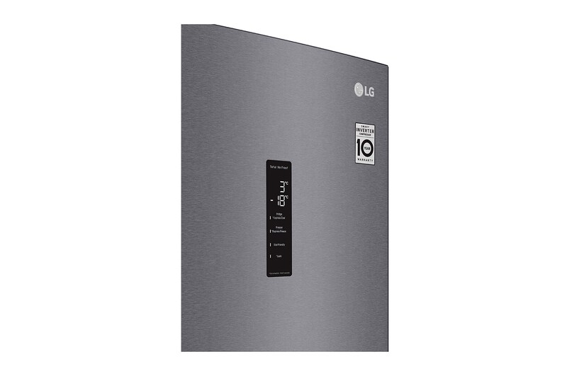LG 2.03M 384L Kølefryseskab(Dark Silver) - Energiklasse E, Door Cooling™ , GBP32DSKZN