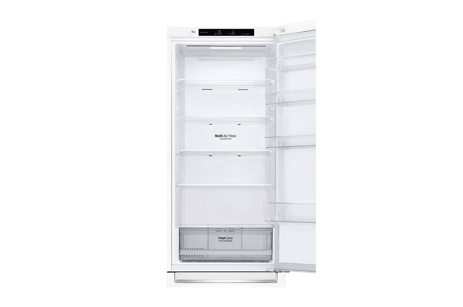 LG 2.03M 384L Kølefryseskab(Hvid) - Energiklasse E, Door Cooling™ , GBP32SWLZN