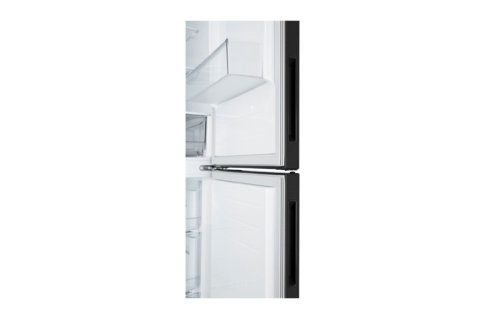 LG 2.03M 384L Kølefryseskab(Matte Black Stainless Steel) - Energiklasse B, Nature Fresh, Door Cooling+™ og Smart Diagnosis™, GBP62MCNBC