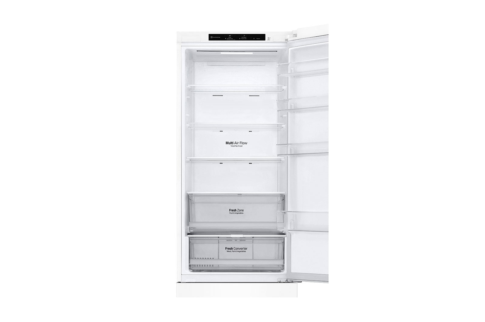 LG 2.03M 384L Kølefryseskab(White) - Energiklasse A, GBP62SWNAC