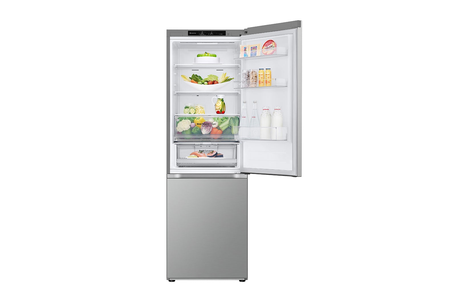 LG 1.86M 344L Kølefryseskab(Prime Silver) - Energiklasse D, GBV3100DPY