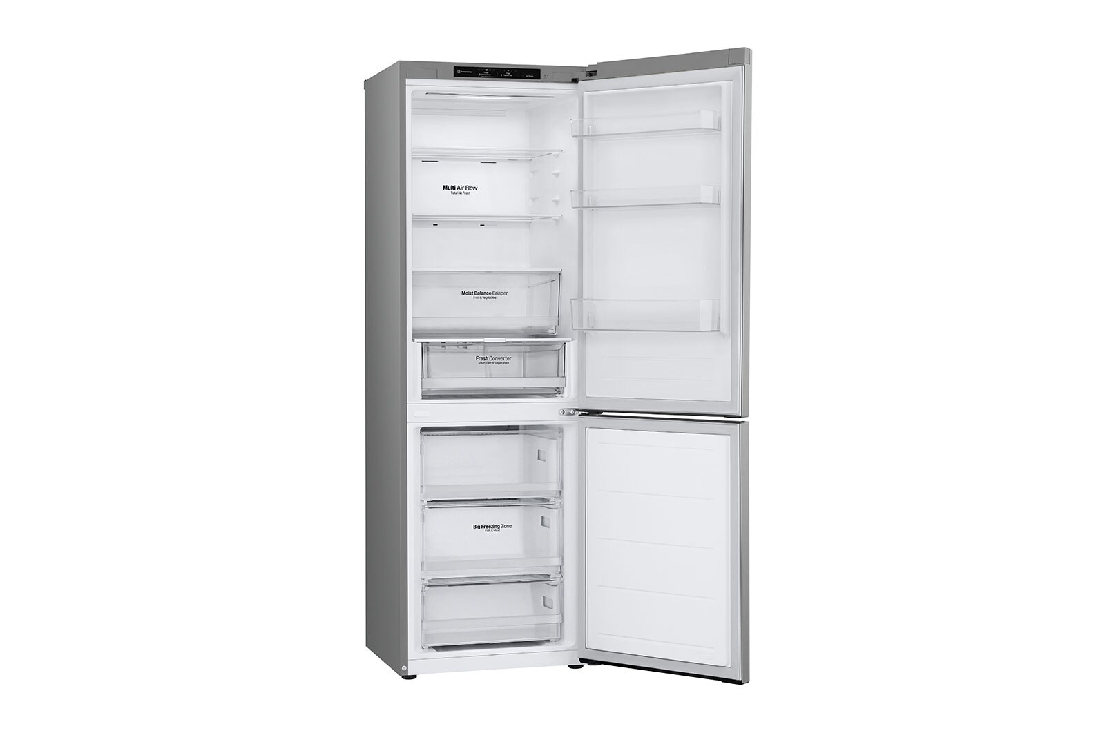 LG 1.86M 344L Kølefryseskab(Prime Silver) - Energiklasse D, GBV3100DPY