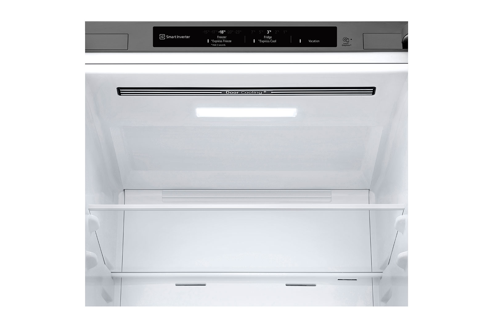 LG 1.86M 344L Kølefryseskab(Prime Silver) - Energiklasse E, Nature Fresh, Door Cooling+™ og Smart Diagnosis™, GBV3100EPY