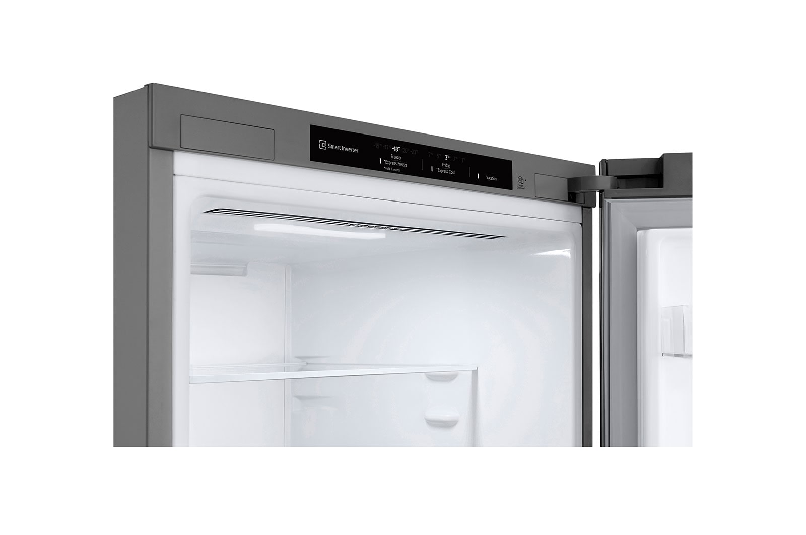 LG 1.86M 344L Kølefryseskab(Prime Silver) - Energiklasse E, Nature Fresh, Door Cooling+™ og Smart Diagnosis™, GBV3100EPY