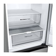 LG 1.86M 344L Kølefryseskab(Prime Silver) - Energiklasse E, Nature Fresh, Door Cooling+™ og Smart Diagnosis™, GBV3100EPY