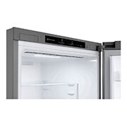 LG 1.86M 344L Kølefryseskab(Prime Silver) - Energiklasse E, Nature Fresh, Door Cooling+™ og Smart Diagnosis™, GBV3100EPY
