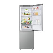 LG 1.86M 344L Kølefryseskab(Prime Silver) - Energiklasse E, Nature Fresh, Door Cooling+™ og Smart Diagnosis™, GBV3100EPY