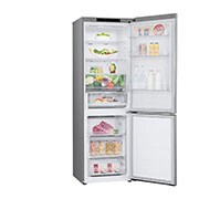 LG 1.86M 344L Kølefryseskab(Prime Silver) - Energiklasse E, Nature Fresh, Door Cooling+™ og Smart Diagnosis™, GBV3100EPY