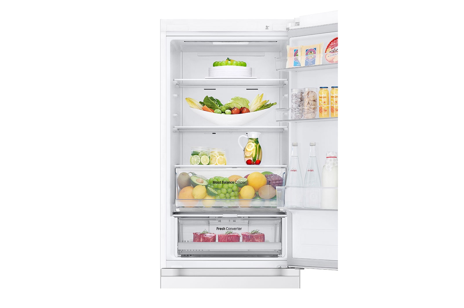 1.86M 344L Kølefryseskab(Hvid) - Energiklasse E, Nature Fresh, Door Cooling+™ og Smart Diagnosis™