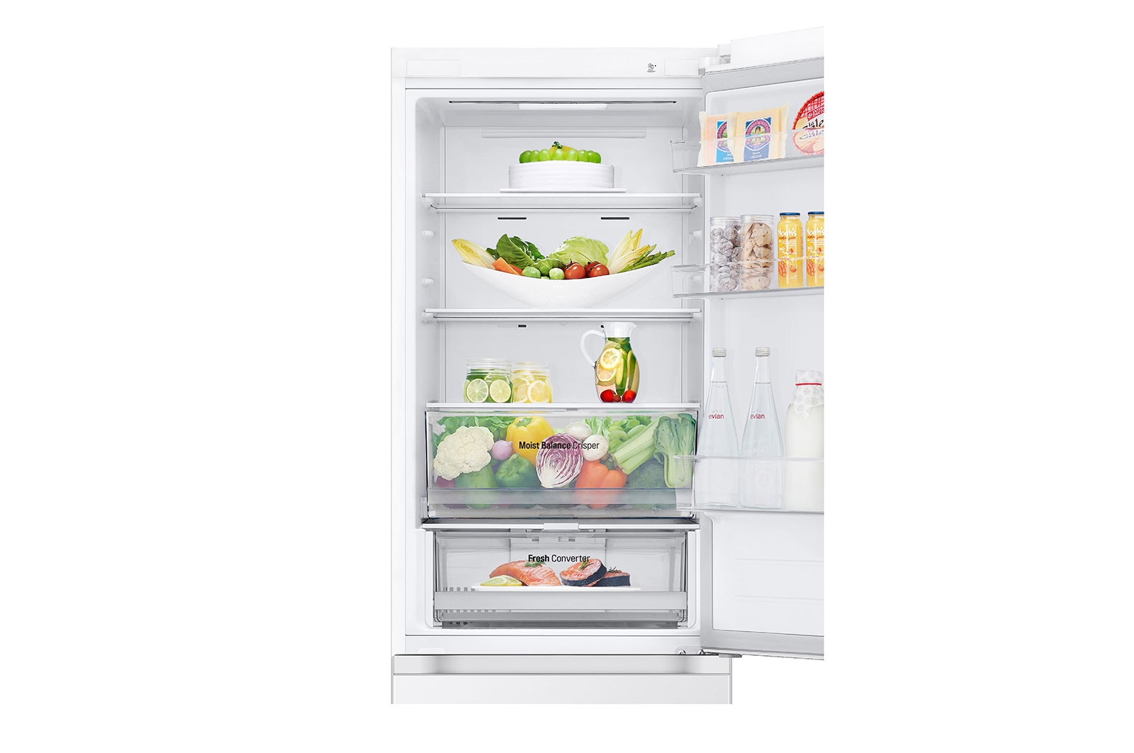 1.86M 344L Kølefryseskab(Hvid) - Energiklasse E, Nature Fresh, Door Cooling+™ og Smart Diagnosis™