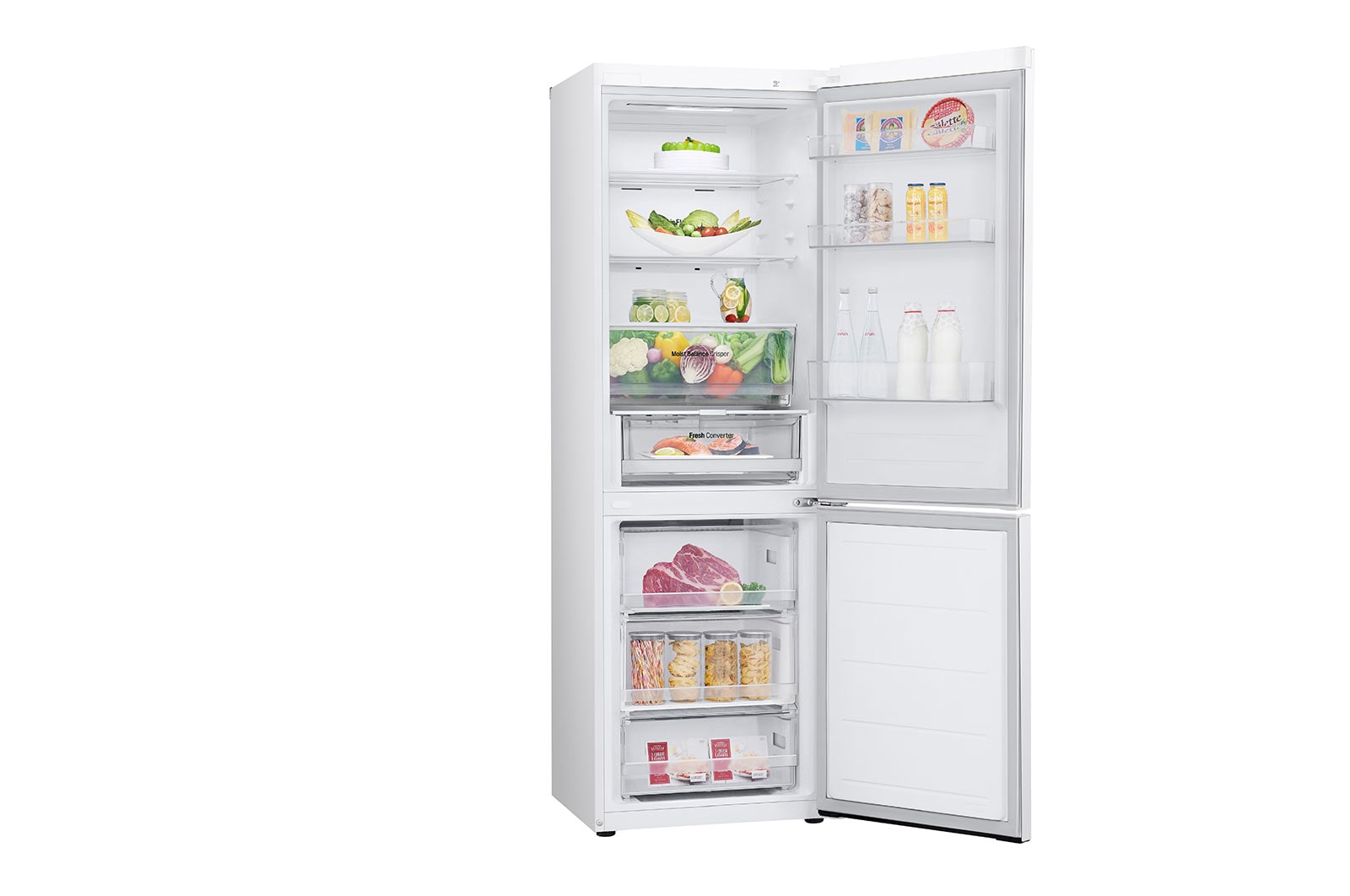 1.86M 344L Kølefryseskab(Hvid) - Energiklasse E, Nature Fresh, Door Cooling+™ og Smart Diagnosis™
