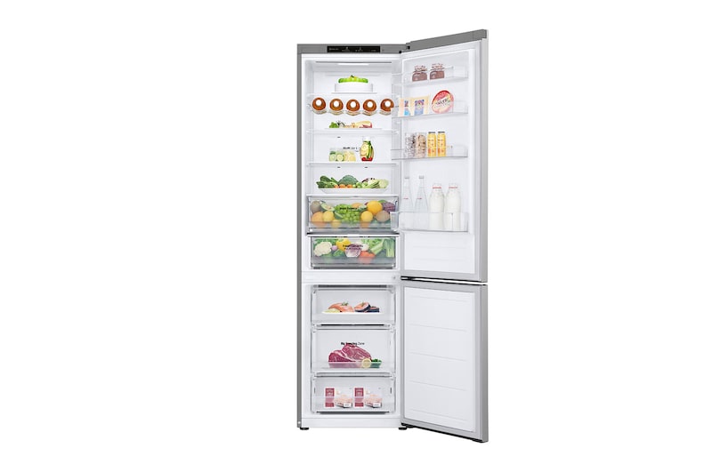 LG 2.03M 387L Kølefryseskab(Prime Silver) - Energiklasse D, GBV3200DPY