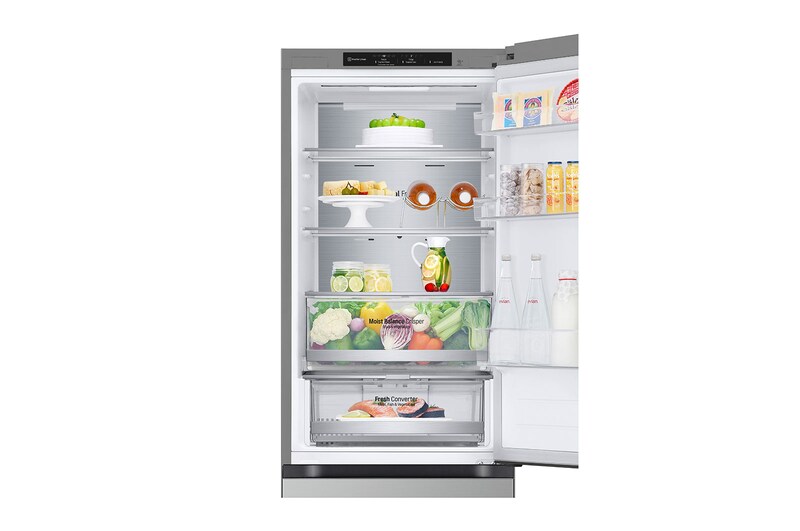 LG 1.86M 344L Kølefryseskab(Prime Silver) - Energiklasse D, GBV5140DPY