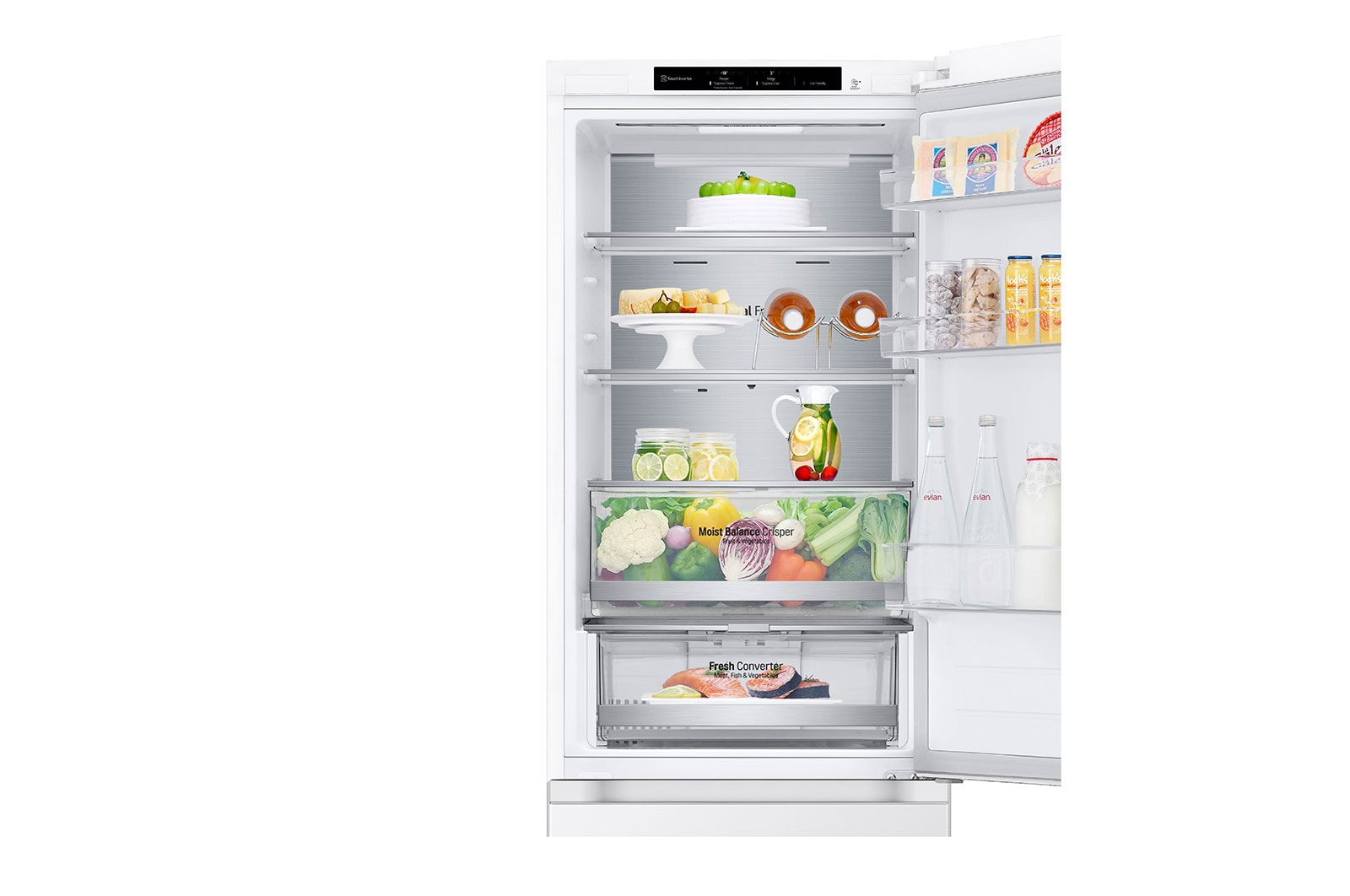 LG 1.86M 344L Kølefryseskab(White) - Energiklasse D, GBV5140DSW