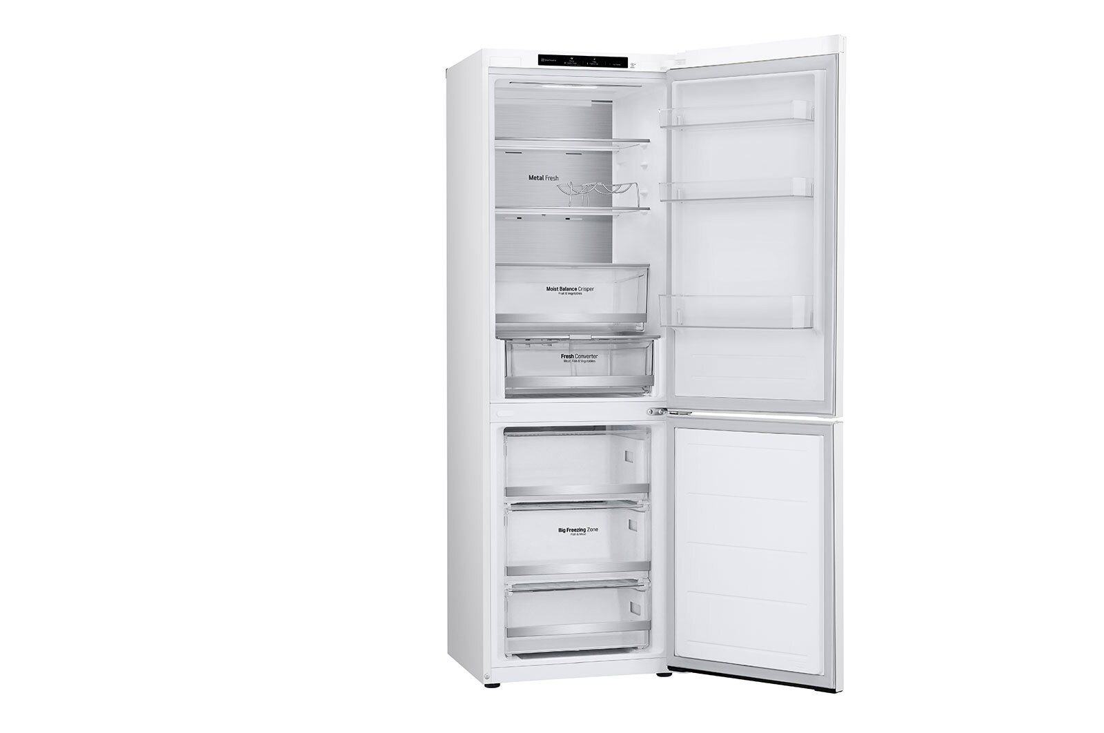 LG 1.86M 344L Kølefryseskab(White) - Energiklasse D, GBV5140DSW