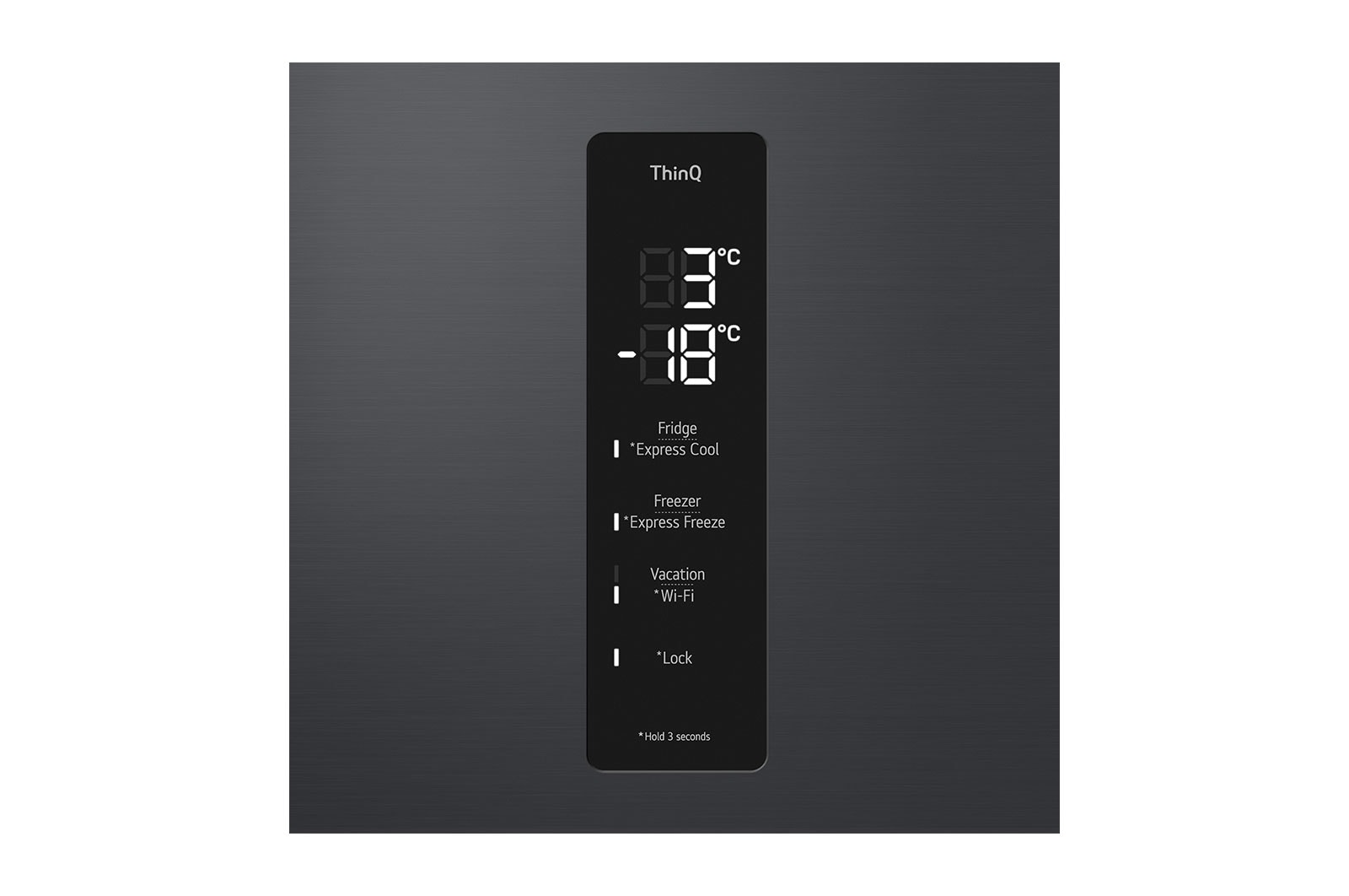 LG 1.86M 344L Kølefryseskab(Essence Matte Black) - Energiklasse D, Nature Fresh, Door Cooling+™ og Smart Diagnosis™ med Wi-Fi, GBV5150DEP