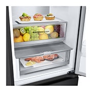 LG 1.86M 344L Kølefryseskab(Essence Matte Black) - Energiklasse D, Nature Fresh, Door Cooling+™ og Smart Diagnosis™ med Wi-Fi, GBV5150DEP