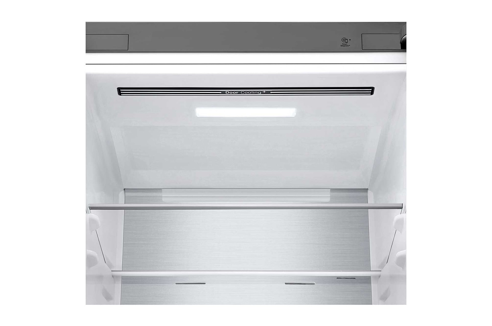 LG 1.86M 344L Kølefryseskab(Prime Silver) - Energiklasse D, Nature Fresh, Door Cooling+™ og Smart Diagnosis™ med Wi-Fi, GBV5150DPY