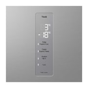 LG 1.86M 344L Kølefryseskab(Prime Silver) - Energiklasse D, Nature Fresh, Door Cooling+™ og Smart Diagnosis™ med Wi-Fi, GBV5150DPY