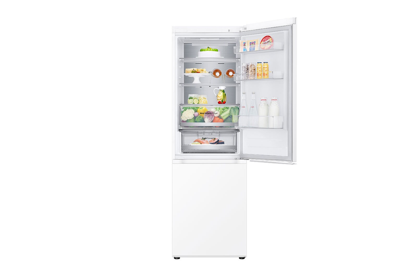 LG 1.86M 344L Kølefryseskab(Hvid) - Energiklasse D, Door Cooling™ og Smart Diagnosis™ med Wi-Fi, GBV5150DSW