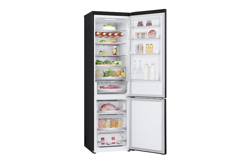LG 2.03M 387L Kølefryseskab(Matte Black) - Energiklasse C, Door Cooling™ og Smart Diagnosis™ med Wi-Fi, GBV5250CEP