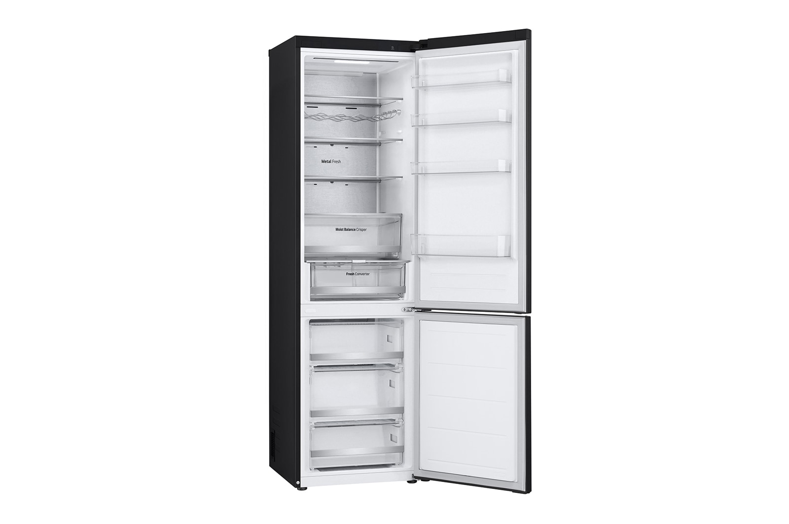 LG 2.03M 387L Kølefryseskab(Matte Black) - Energiklasse C, Door Cooling™ og Smart Diagnosis™ med Wi-Fi, GBV5250CEP