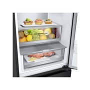 LG 2.03M 387L Kølefryseskab(Matte Black) - Energiklasse C, Door Cooling™ og Smart Diagnosis™ med Wi-Fi, GBV5250CEP