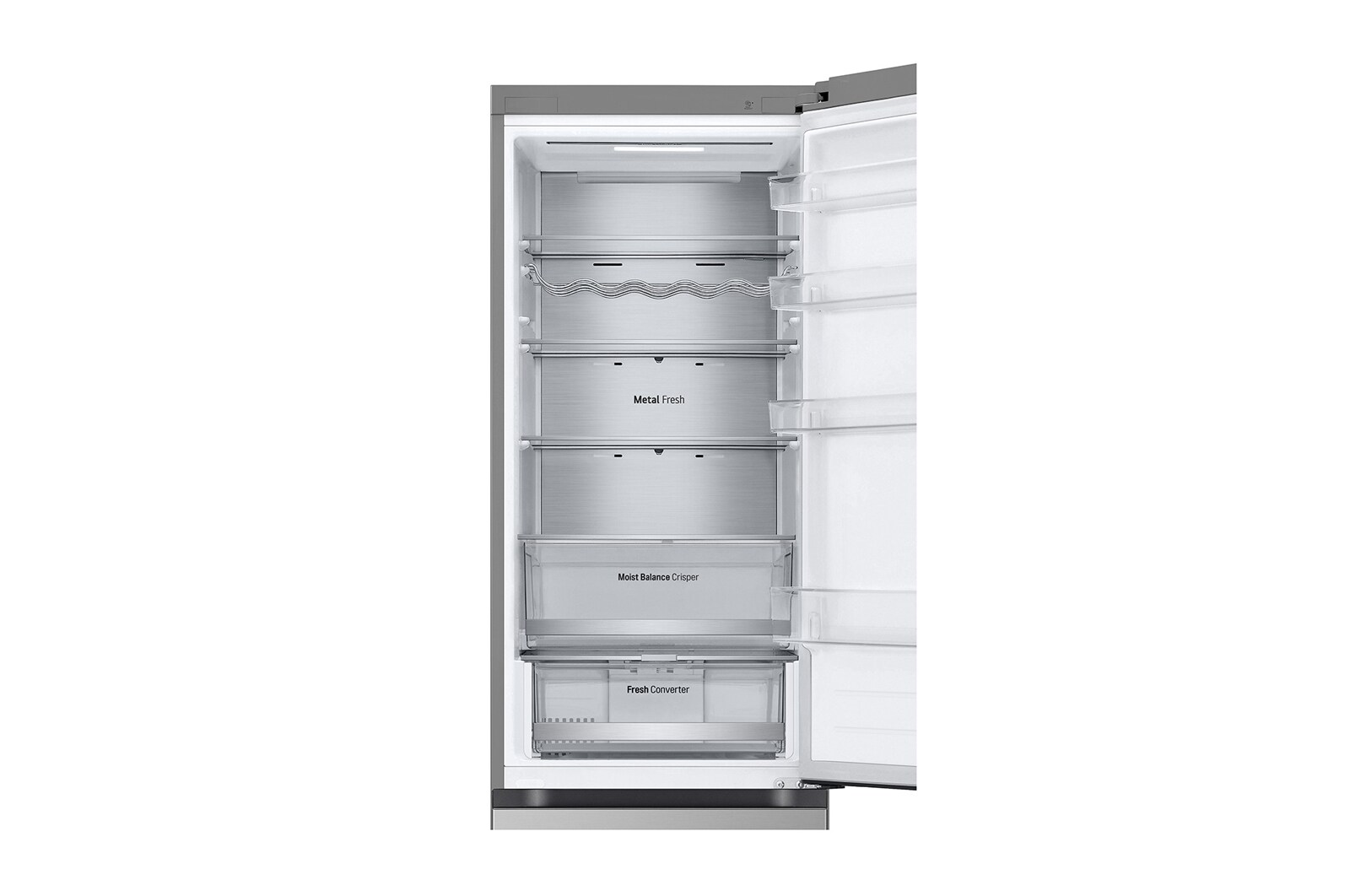 LG 2.03M 387L Kølefryseskab(Prime Silver) - Energiklasse C, Door Cooling™ og Smart Diagnosis™ med Wi-Fi, GBV5250CPY