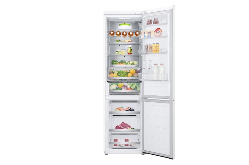 LG 2.03M 387L Kølefryseskab(Hvid) - Energiklasse C, Door Cooling™ og Smart Diagnosis™ med Wi-Fi, GBV5250CSW