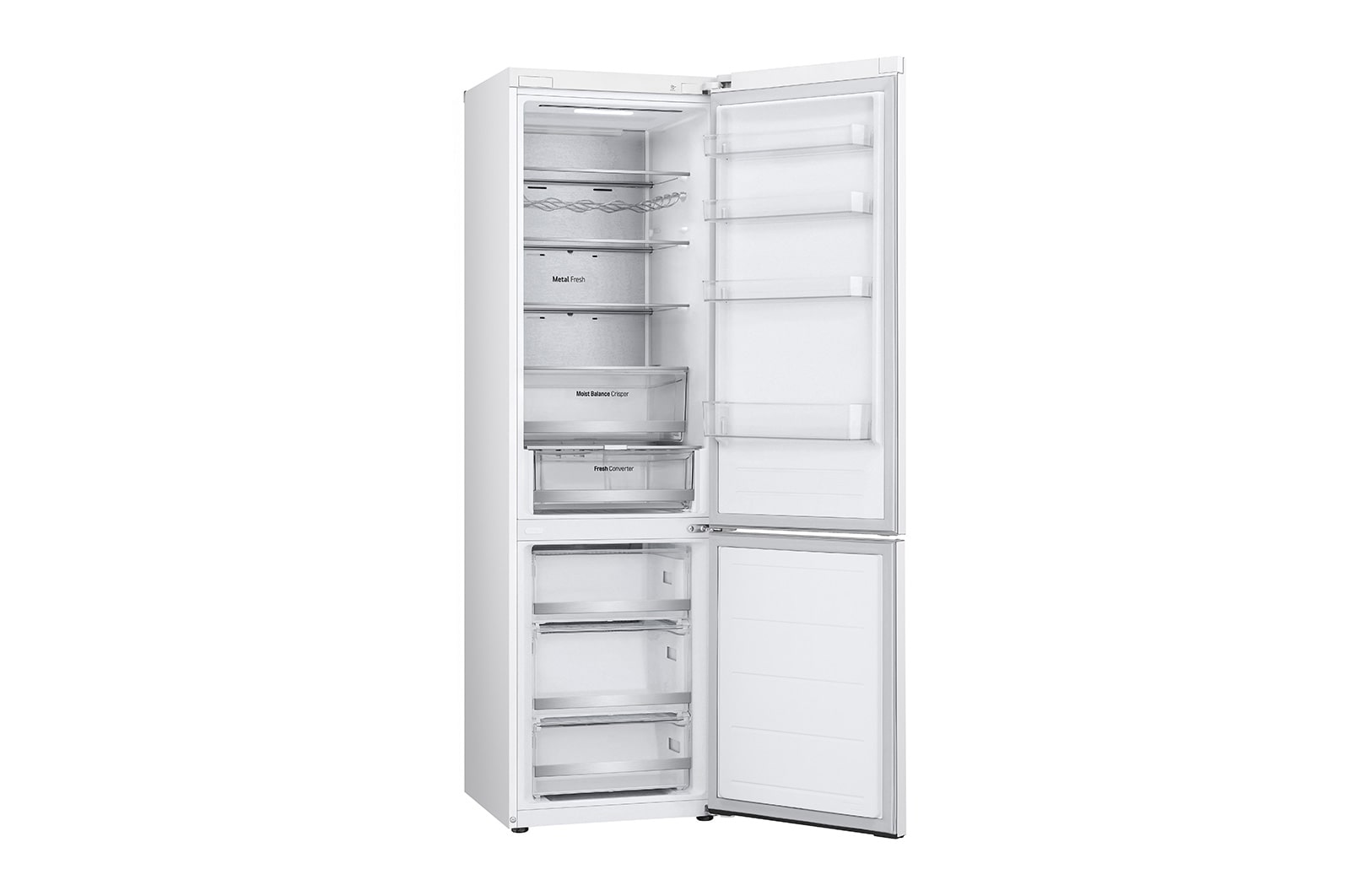 LG 2.03M 387L Kølefryseskab(Hvid) - Energiklasse D, Door Cooling™ og Smart Diagnosis™ med Wi-Fi, GBV5250DSW