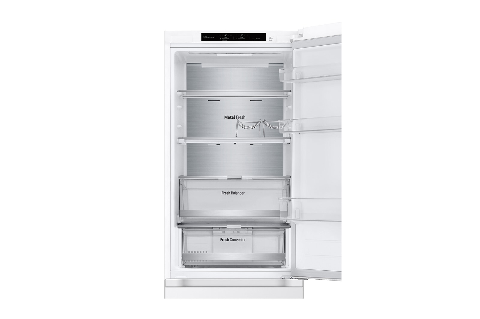LG 1.86M 344L Kølefryseskab(Hvid) - Energiklasse C, Nature Fresh, Door Cooling+™ og Smart Diagnosis™, GBV7180CSW