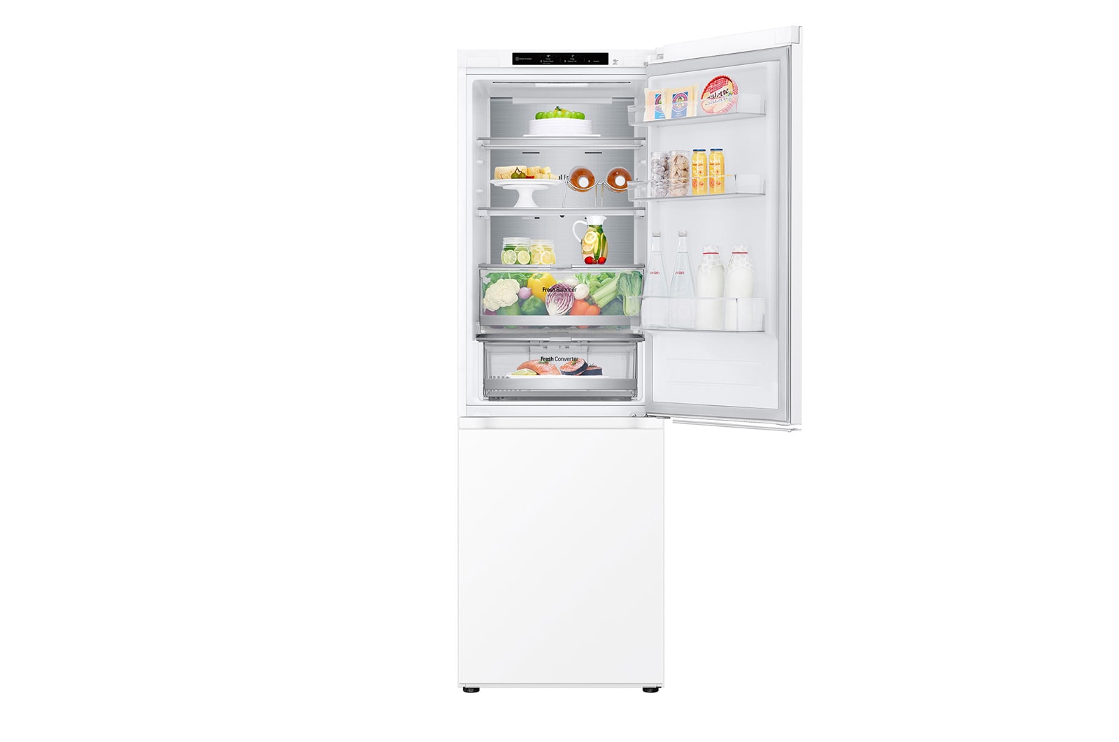 LG 1.86M 344L Kølefryseskab(Hvid) - Energiklasse C, Nature Fresh, Door Cooling+™ og Smart Diagnosis™, GBV7180CSW