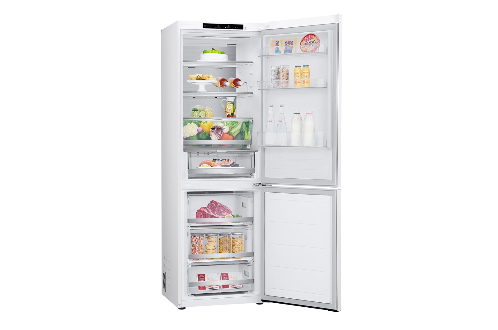 LG 1.86M 344L Kølefryseskab(Hvid) - Energiklasse C, Nature Fresh, Door Cooling+™ og Smart Diagnosis™, GBV7180CSW