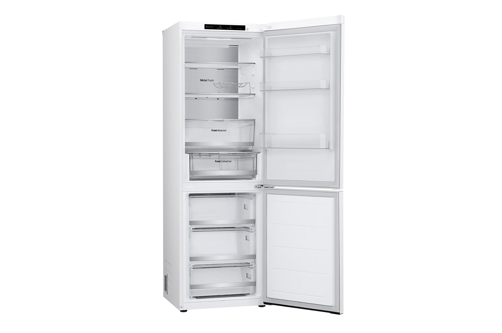 LG 1.86M 344L Kølefryseskab(Hvid) - Energiklasse C, Nature Fresh, Door Cooling+™ og Smart Diagnosis™, GBV7180CSW