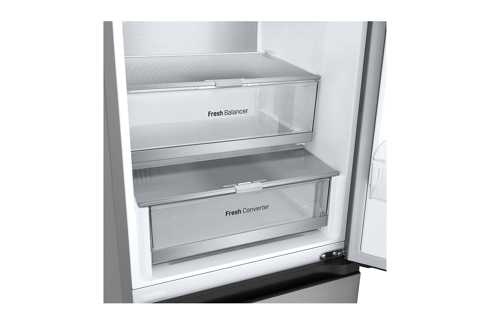 LG 1.86M 344L Kølefryseskab(Prime Silver) - Energiklasse D, Nature Fresh, Door Cooling+™ og Smart Diagnosis™, GBV7180DPY