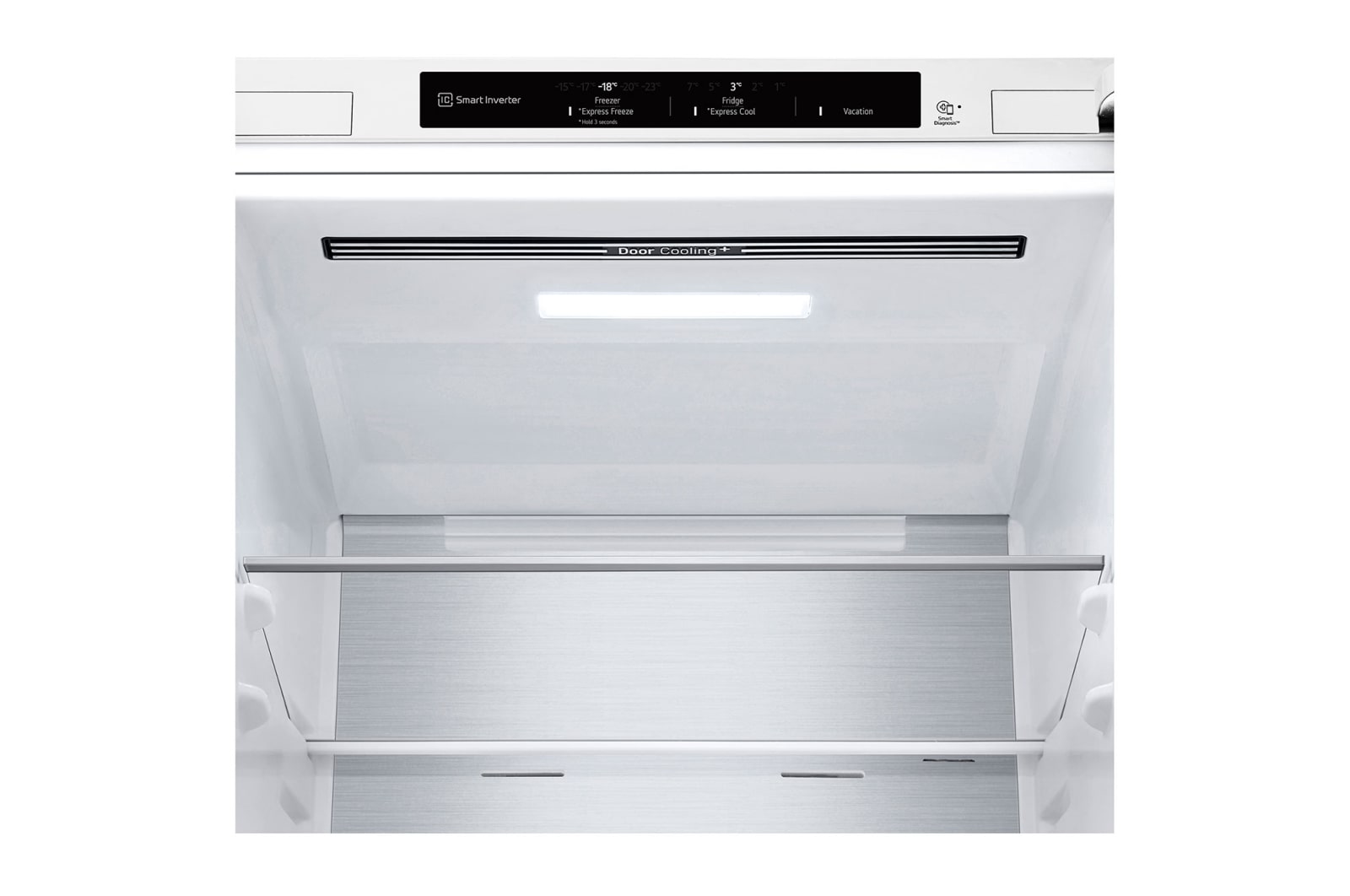 LG 1.86M 344L Kølefryseskab(Hvid ) - Energiklasse D, Nature Fresh, Door Cooling+™ og Smart Diagnosis™, GBV7180DSW