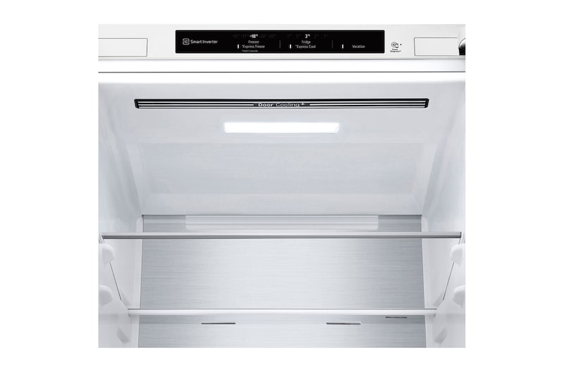 LG 1.86M 344L Kølefryseskab(Hvid ) - Energiklasse D, Nature Fresh, Door Cooling+™ og Smart Diagnosis™, GBV7180DSW