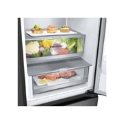 LG 2.03M 387L Kølefryseskab(Essence Black Steel ) - Energiklasse C, Nature Fresh, Door Cooling+™ og Smart Diagnosis™, GBV7280CEV