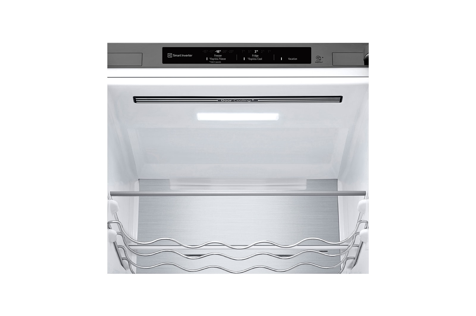 LG 2.03M 387L Kølefryseskab(Prime Silver) - Energiklasse C, Nature Fresh, Door Cooling+™ og Smart Diagnosis™, GBV7280CPY